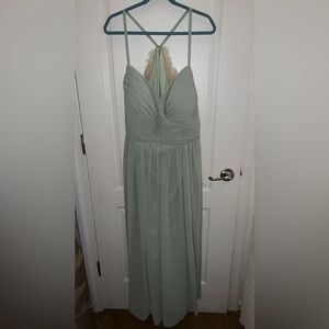 Azazie Dusty Sage Green Dress